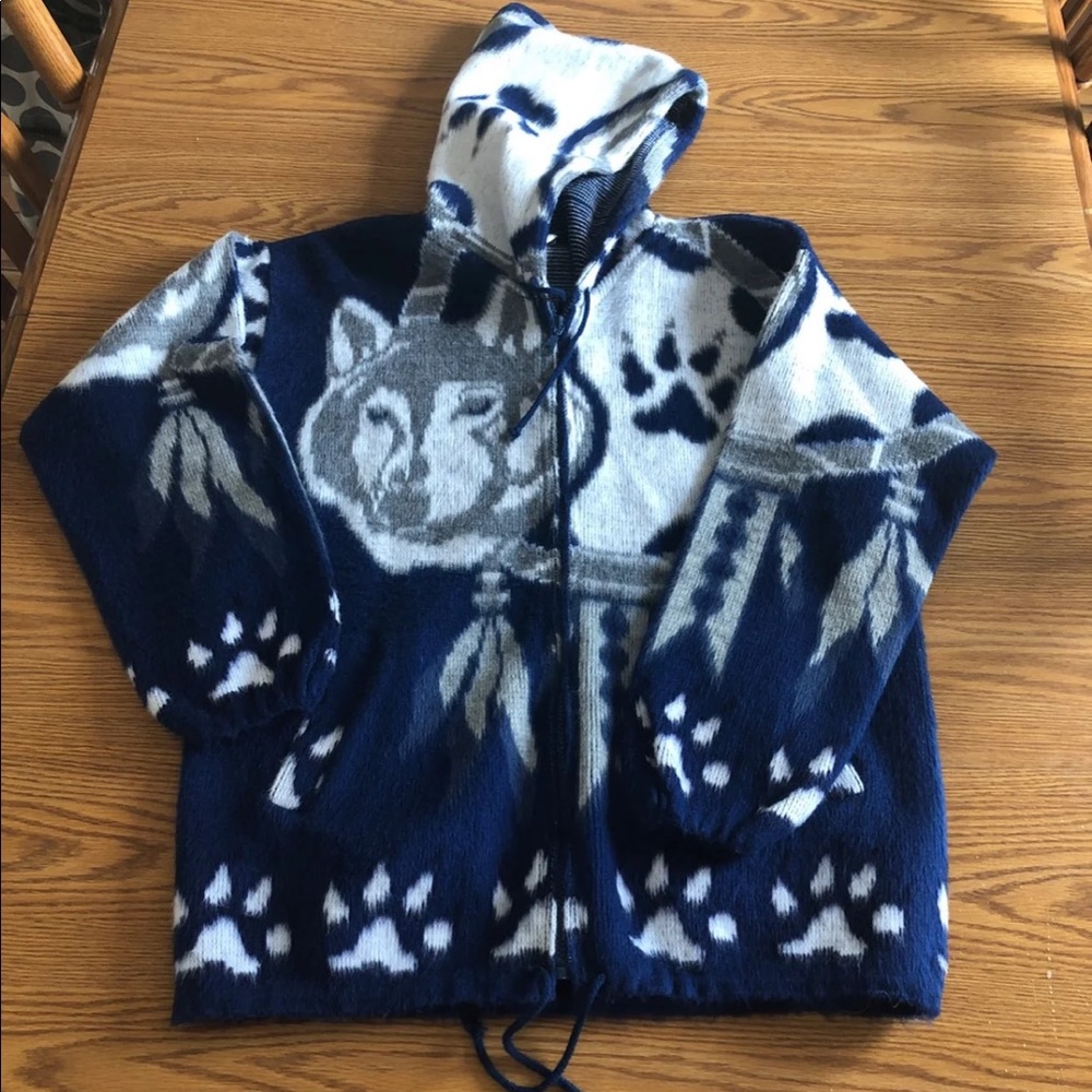 Wolf print jacket